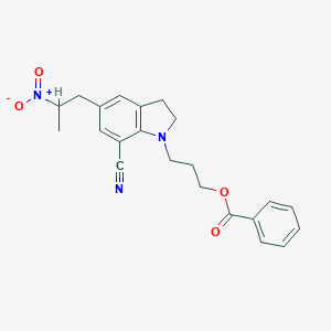 3-(7-Cyano-5-(2-nitropropyl)indolin-1-yl)propyl benzoateͼƬ