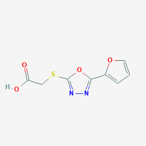 2-{[5-(Furan-2-yl)-1,3,4-oxadiazol-2-yl]sulfanyl}acetic AcidͼƬ