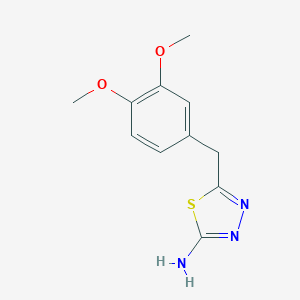 5-(3,4-Dimethoxy-benzyl)-[1,3,4]thiadiazol-2-ylamine图片