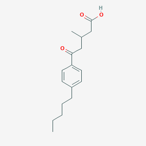 3-Methyl-5-oxo-5-(4-n-pentylphenyl)valeric acidͼƬ