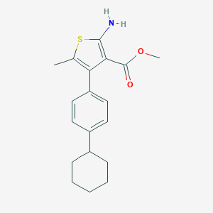 Methyl 2-amino-4-(4-cyclohexylphenyl)-5-methylthiophene-3-carboxylateͼƬ