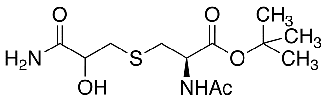 N-Acetyl-S-(3-amino-2-hydroxy-3-oxopropyl)-L-cysteine-1,1-dimethylethyl Ester图片