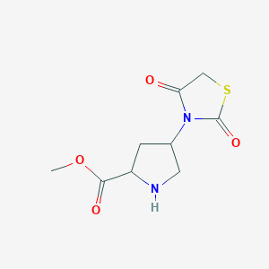 methyl 4-(2,4-dioxothiazolidin-3-yl)pyrrolidine-2-carboxylateͼƬ