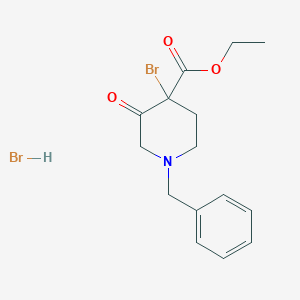 ethyl 1-benzyl-4-bromo-3-oxopiperidine-4-carboxylate hydrobromideͼƬ