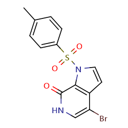 4-bromo-1-(4-methylbenzenesulfonyl)-1H,6H,7H-pyrrolo[2,3-c]pyridin-7-one图片