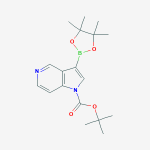 tert-butyl3-(tetramethyl-1,3,2-dioxaborolan-2-yl)-1H-pyrrolo[3,2-c]pyridine-1-carboxylateͼƬ