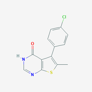 5-(4-chlorophenyl)-6-methylthieno[2,3-d]pyrimidin-4(3H)-oneͼƬ