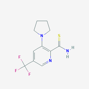 3-(1-Pyrrolidinyl)-5-(trifluoromethyl)pyridine-2-carbothioamideͼƬ