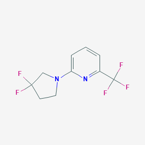 2-(3,3-Difluoropyrrolidin-1-yl)-6-(trifluoromethyl)pyridineͼƬ