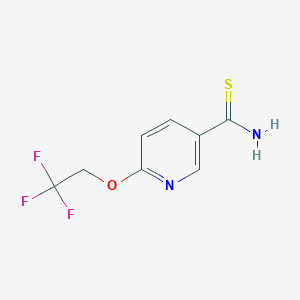 6-(2,2,2-Trifluoroethoxy)pyridine-3-thio-carboxamideͼƬ