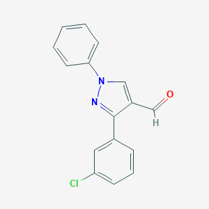 3-(3-Chlorophenyl)-1-phenyl-1H-pyrazole-4-carbaldehydeͼƬ