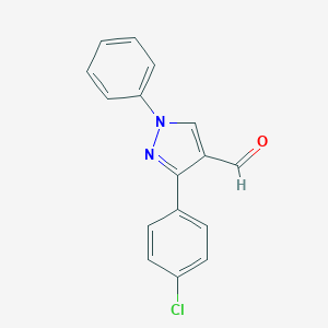 3-(4-Chlorophenyl)-1-phenyl-1H-pyrazole-4-carbaldehydeͼƬ