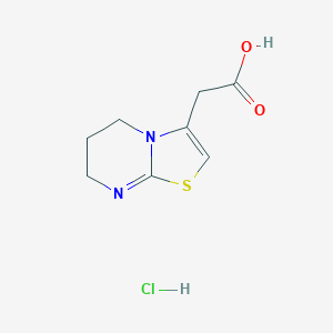 6,7-dihydro-5H-[1,3]thiazolo[3,2-a]pyrimidin-3-ylacetic acid hydrochlorideͼƬ