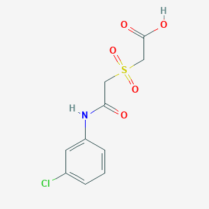 2-{[2-(3-chloroanilino)-2-oxoethyl]sulfonyl}acetic acidͼƬ