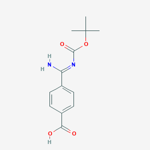 4-(N-(tert-Butoxycarbonyl)carbamimidoyl)benzoic acidͼƬ