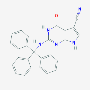 4,7-Dihydro-4-oxo-2-[(triphenylmethyl)amino]-3H-pyrrolo[2,3-d]pyrimidine-5-carbonitrile图片