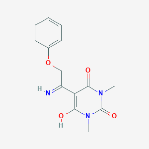 5-(1-amino-2-phenoxyethylidene)-1,3-dimethyl-2,4,6(1H,3H,5H)-pyrimidinetrioneͼƬ