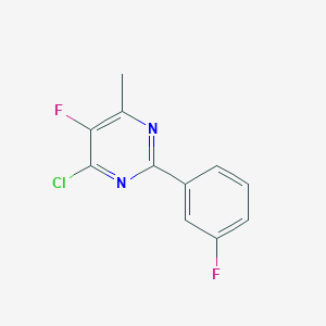 4-Chloro-5-fluoro-2-(3-fluorophenyl)-6-methylpyrimidineͼƬ