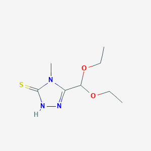 5-(diethoxymethyl)-4-methyl-4H-1,2,4-triazole-3-thiolͼƬ