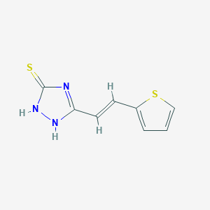 5-[2-(thiophen-2-yl)ethenyl]-4H-1,2,4-triazole-3-thiolͼƬ