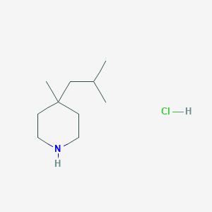 4-Methyl-4-(2-methylpropyl)piperidine HydrochlorideͼƬ