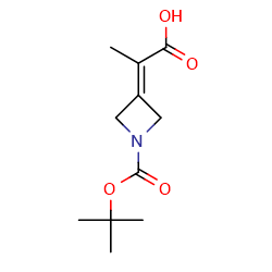 2-{1-[(tert-butoxy)carbonyl]azetidin-3-ylidene}propanoicacidͼƬ