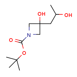 tert-butyl3-hydroxy-3-(2-hydroxypropyl)azetidine-1-carboxylate图片