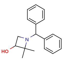 1-(diphenylmethyl)-2,2-dimethylazetidin-3-ol图片