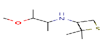 N-(3-methoxybutan-2-yl)-2,2-dimethylthietan-3-amine图片