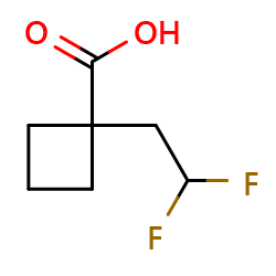 1-(2,2-difluoroethyl)cyclobutane-1-carboxylicacidͼƬ