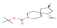 tert-butyl(1S,3R)-1-amino-3-fluoro-8-azaspiro[4,5]decane-8-carboxylateͼƬ