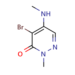 4-bromo-2-methyl-5-(methylamino)-2,3-dihydropyridazin-3-oneͼƬ