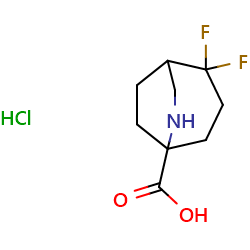 2,2-difluoro-6-azabicyclo[3,2,2]nonane-5-carboxylicacidhydrochlorideͼƬ