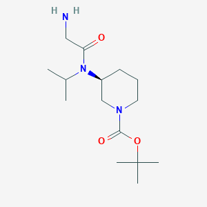 (S)-3-[(2-Amino-acetyl)-isopropyl-amino]-piperidine-1-carboxylic acid tert-butyl esterͼƬ