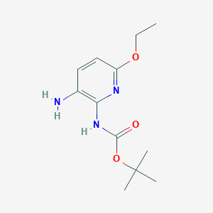 (3-Amino-6-ethoxy-pyridin-2-yl)carbamic Acid tert-Butyl EsterͼƬ