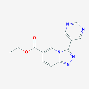 ethyl 3-pyrimidin-5-yl[1,2,4]triazolo[4,3-a]pyridine-6-carboxylateͼƬ