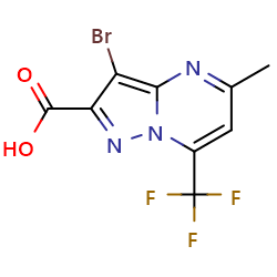 3-bromo-5-methyl-7-(trifluoromethyl)pyrazolo[1,5-a]pyrimidine-2-carboxylicacidͼƬ