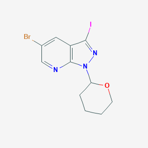 5-Bromo-3-iodo-1-(tetrahydro-2H-pyran-2-yl)-1H-pyrazolo[3,4-b]pyridineͼƬ