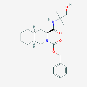 (3S,4aS,8aS)-2-Carbobenzyloxy-decahydro-N-(2-hydroxy-1,1-dimethylethyl)-3-isoquinolinecarboxamideͼƬ