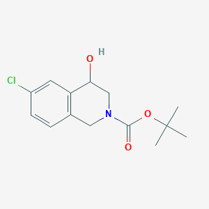 6-Chloro-4-Hydroxy-3,4-Dihydro-1h-Isoquinoline-2-Carboxylic Acid Tert-Butyl EsterͼƬ