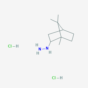 {1,7,7-Trimethylbicyclo[2,2,1]heptan-2-yl}hydrazine DihydrochlorideͼƬ