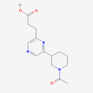 3-[6-(1-Acetyl-piperidin-3-yl)-pyrazin-2-yl]-propionic acidͼƬ