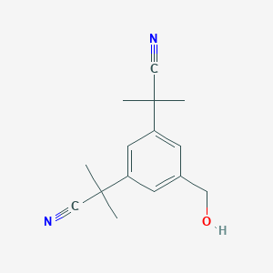 Anastrozole EP Impurity E(2-[3-(Cyanodimethylmethyl)-5-hydroxymethylphenyl]-2-methylpropionitrile)ͼƬ