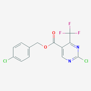 4-Chlorobenzyl-2-chloro-4-(trifluoromethyl)pyrimidine-5-carboxylate 97%ͼƬ