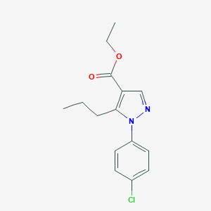 Ethyl 1-(4-chlorophenyl)-5-propyl-1H-pyrazole-4-carboxylate图片