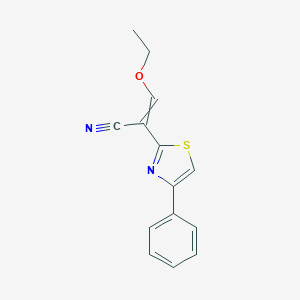 3-Ethoxy-2-(4-phenyl-1,3-thiazol-2-yl)prop-2-enenitrileͼƬ