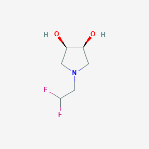 cis-1-(2,2-Difluoroethyl)pyrrolidine-3,4-diolͼƬ