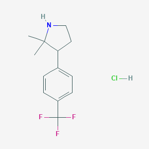 2,2-Dimethyl-3-[4-(trifluoromethyl)phenyl]pyrrolidine Hydrochloride图片