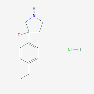 3-(4-Ethylphenyl)-3-fluoropyrrolidine HydrochlorideͼƬ