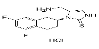 (S)-5-(aminomethyl)-1-(5,7-difluoro-1,2,3,4-tetrahydronaphthalen-2-yl)-1H-imidazole-2(3H)-thione hydrochlorideͼƬ